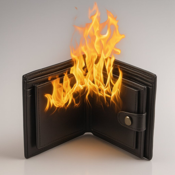 Portafoglio in Fiamme - Flame Wallet