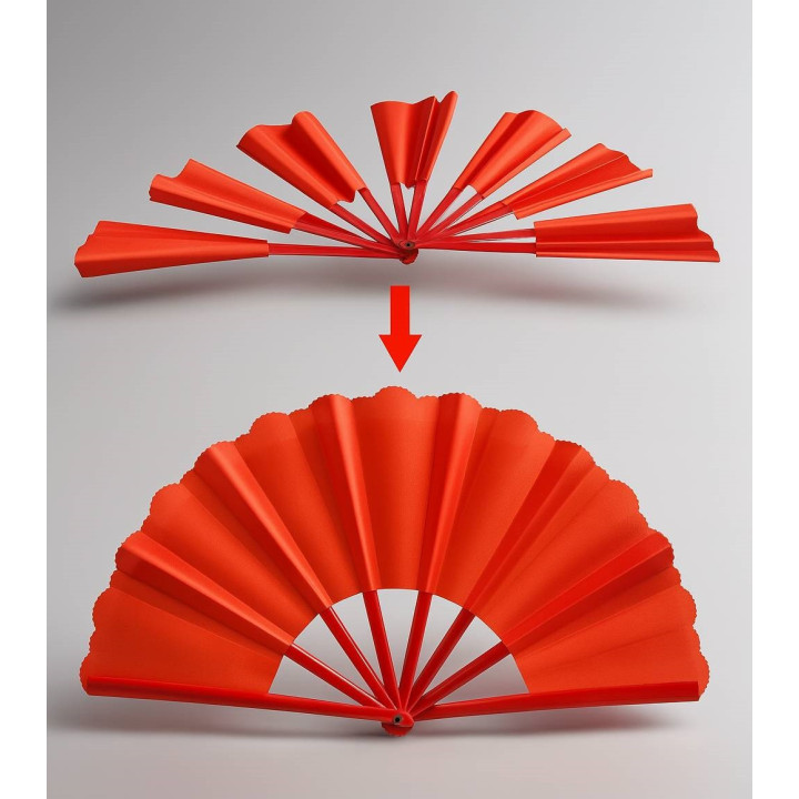 Ventaglio Ribelle Rosso - Red Rebel Magic Fan